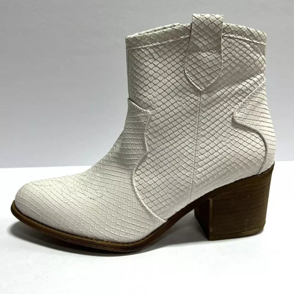 Dirty Laundry Womens Unite Western Boot White EU40 M US9